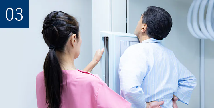 胸部レントゲン異常の再検査